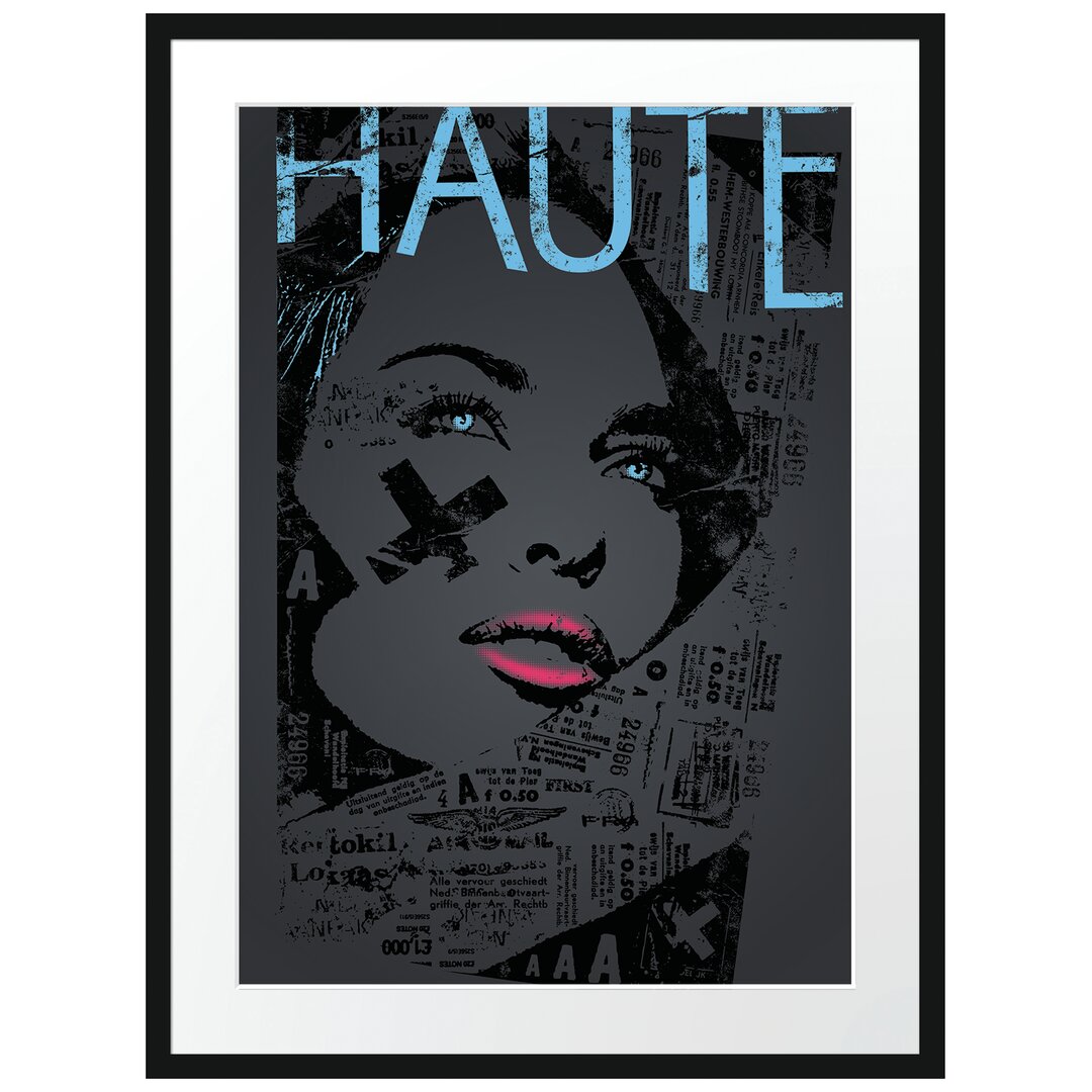 Gerahmtes Poster Haute Black