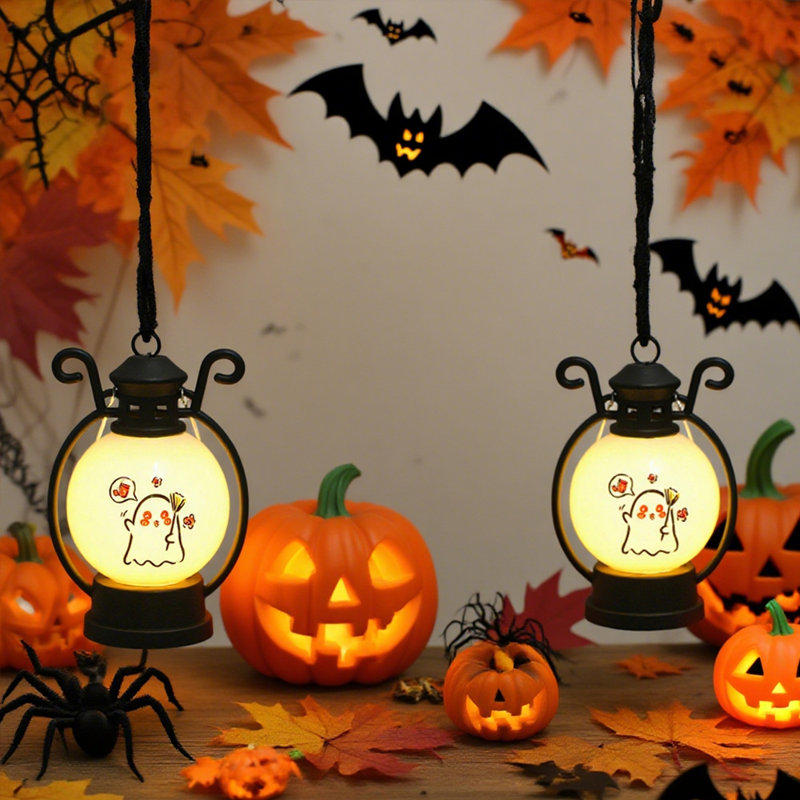 Ensemble de 2 lumières citrouilles d'Halloween