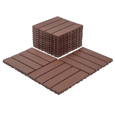 Carreaux de terrasse en plastique emboîtables
