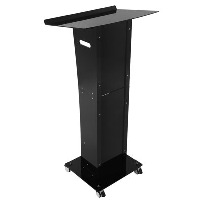 Acrylic Podium Stand With Wheels