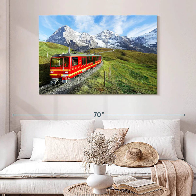 Mehar Bernese Highlands Train, 32" H x 48" W