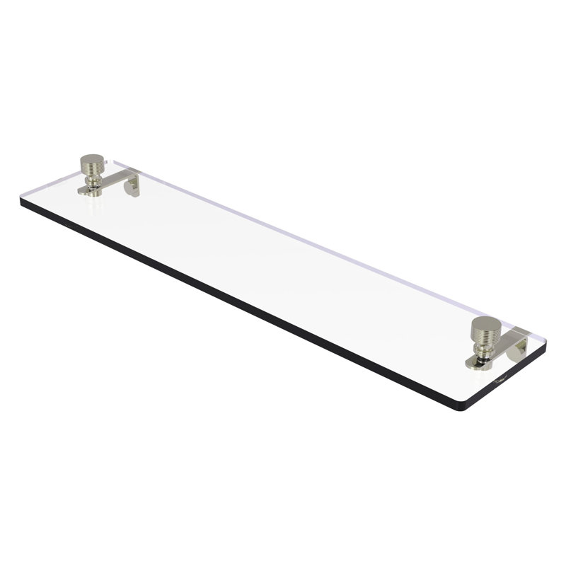 Ballenas Bracket Shelf, Polished Nickel, 5" H x 16" L x 5" D