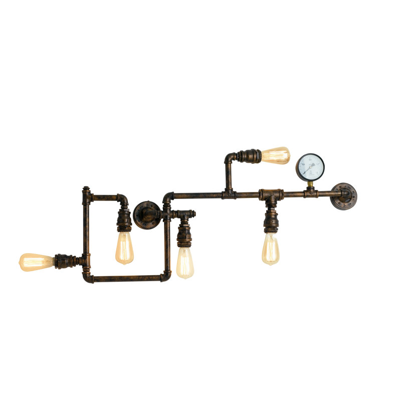 Benjamin Steel Flush Mounted Sconce
