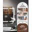 1270 mm W 1397 mm H Mirrored Bathroom Cabinets with Mirror and 4 Adjustable Shelves-218682876