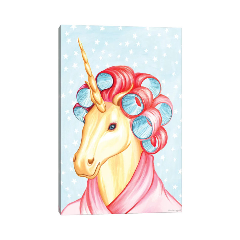 Unicorn 1 Piece Wrapped Canvas Painting, 30.48 cm H x 45.72 cm W