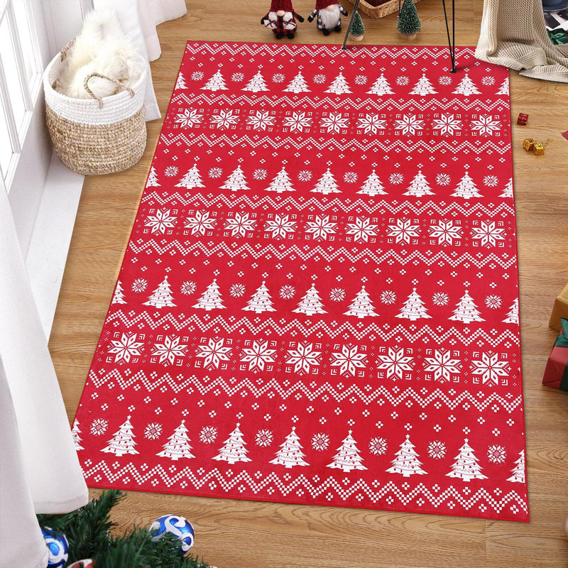 Geometric Washable Area Rug, Rectangle 140 x 200 cm