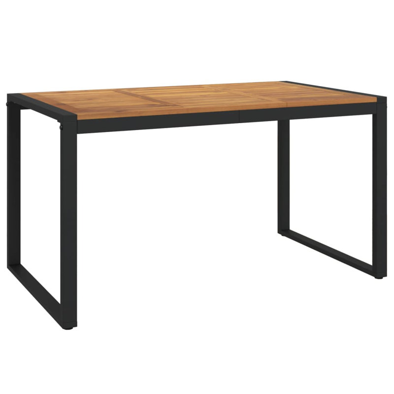 Table de salle à manger Villante, L 31,5 po x L 55,1 po x H 29,5 po, Brun 1
