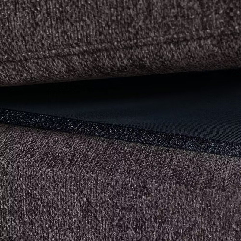 Modern Upholstered Cloud Modular Corner Sectional Sofa With Consoles, Dark Gray Chenille, 36" H x 137.5" W x 124" D