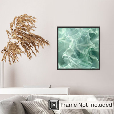 «Abstract Green Myst II», reproduction d'art moderne sans cadre