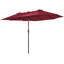 Parasols et accessoires en polyester 180 g / m², combinant finition rouge, 15 pi et espace extérieur