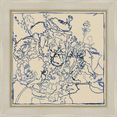 Indigo Floral Sketch by Megan Meagher