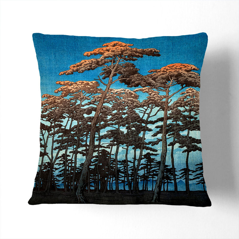 Autumn Woodland Square Throw Cushion, 40 x 40 cm
