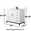 Ensemble de meuble-lavabo simple 42 po Amici-86706237