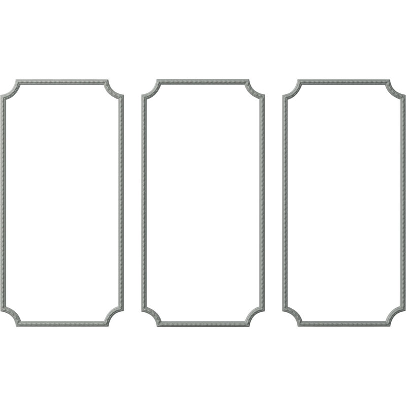 Ensemble de moulure de panneau Bulwark, L 24 po x H 48 po, Triple