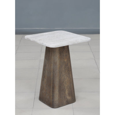 TABLE D'APPOINT AVEC PLATEAU EN MARBRE