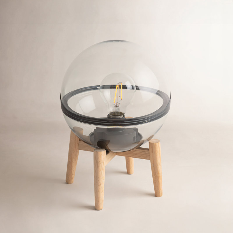 Jaban Wood Globe Lamp