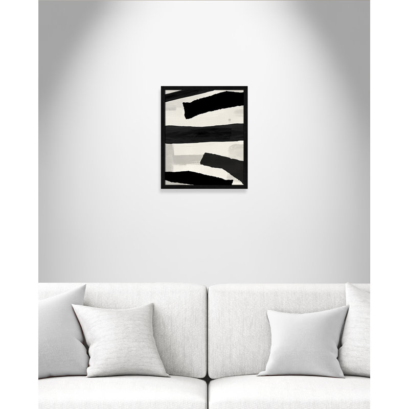 «Mountain Paths I» par Susan Jill - Art encadré avec fond perdu, H 19 po x l 16 po x P 0,75 po, Noir