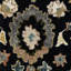 Tapis noir crocheté à la main Dharmendera-325146349