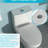 Ceramic Toilet With Powerful Dual Flush Performance & Quiet Seat One Flushing Function Pad