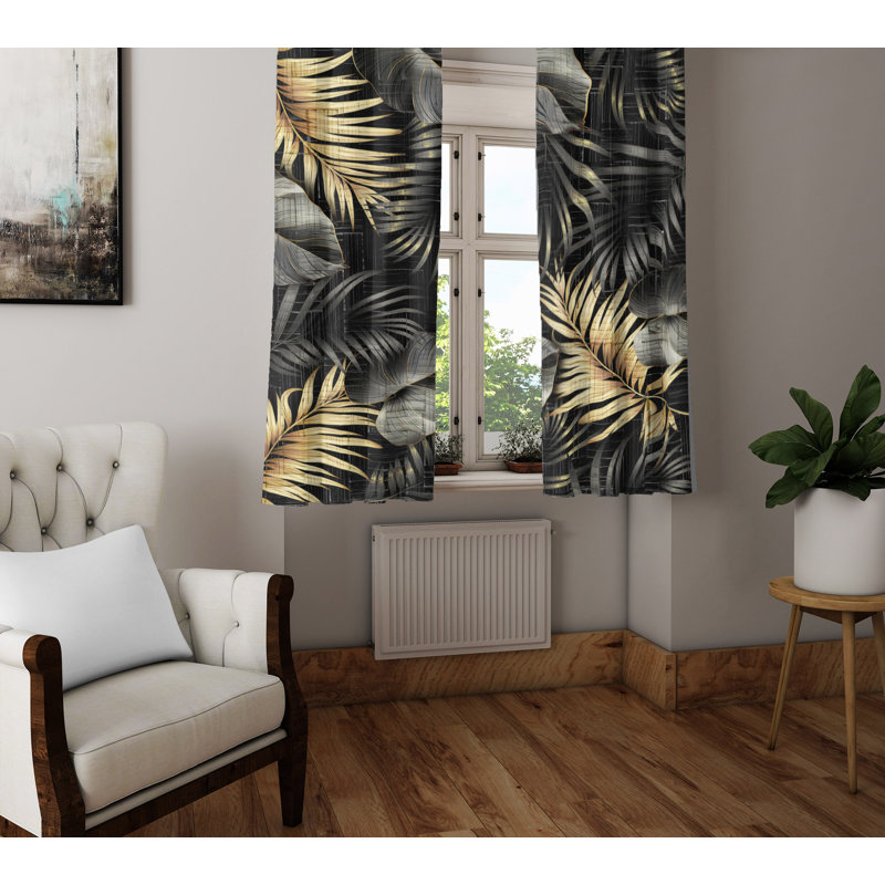 Semi Sheer Curtain Panel Pair, 20" W x 82" L