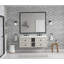 Miroir de salle de bain 60 po x 48 po à DEL avec cadre en aluminium, miroir de meuble-lavabo mural, anti-buée, mémoire, 3 couleurs, réglable en continu-891022613-891022614