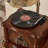 Nut-brown Rectangular Solid Wood Media Players