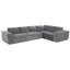 Canapé modulaire minimaliste avec chenille infroissable, aucun assemblage requis pour le salon-1734895655