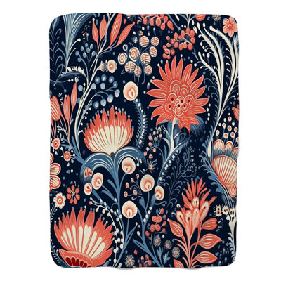 Noble Flowers - 1 Piece Premium Blanket