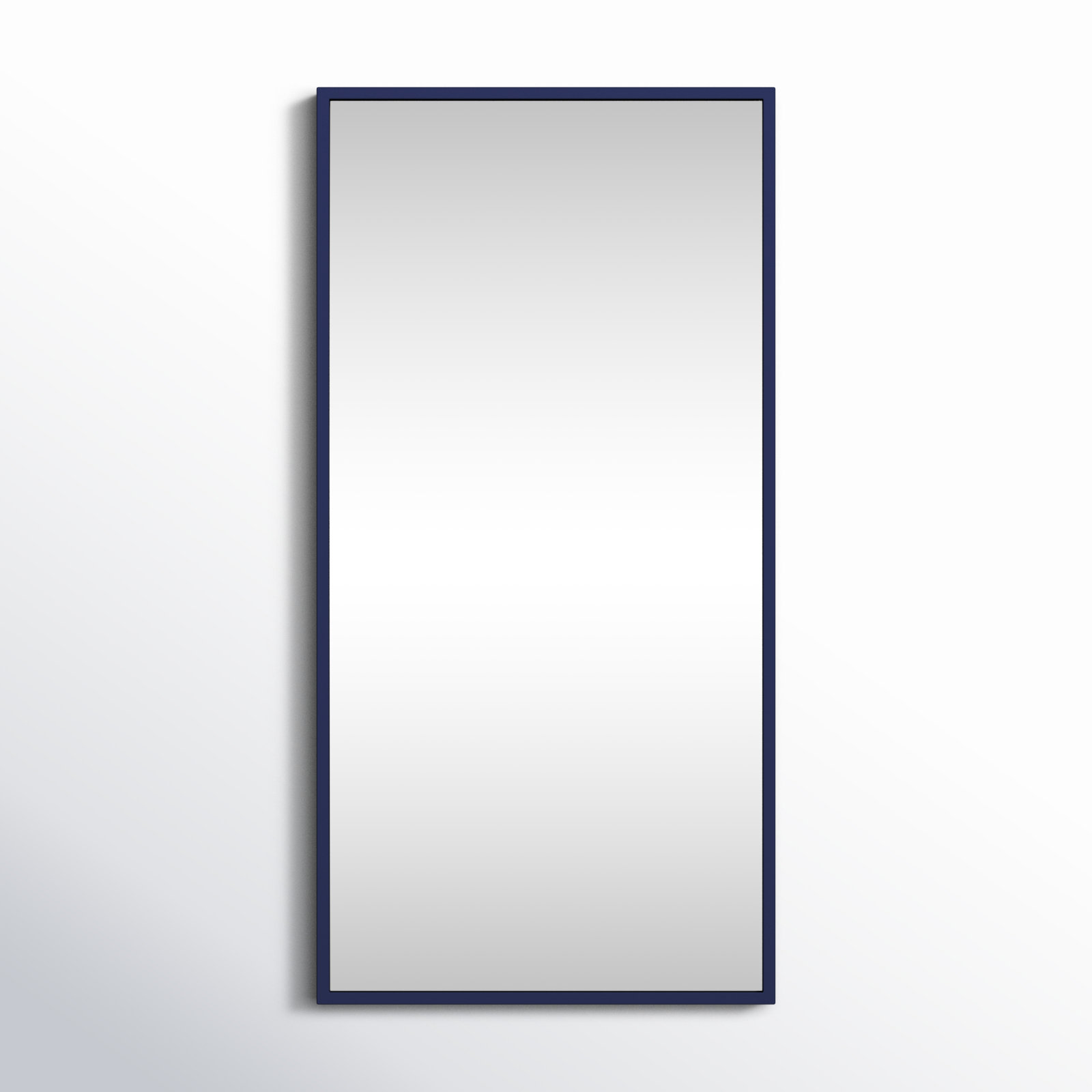 Sabine Metal Rectangle Wall Mirror, 14" x 28", Blue