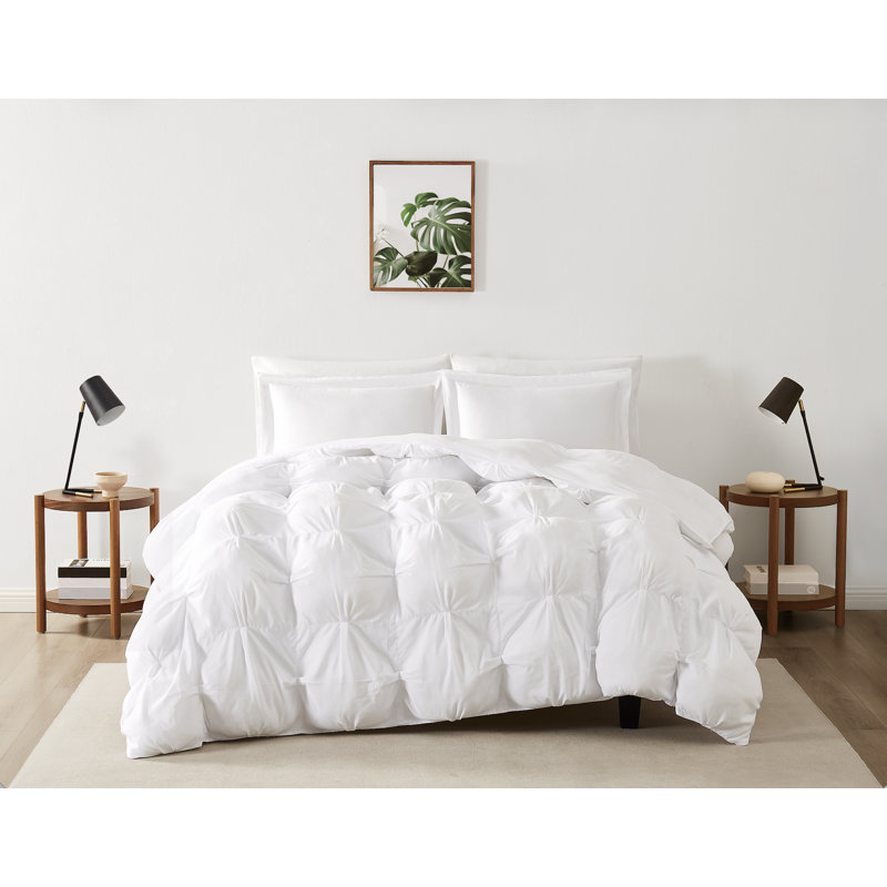 Napperon vraiment doux - rembourré, microfibre douce, Blanc, Édredon pour très grand lit + 2 taies décorativ