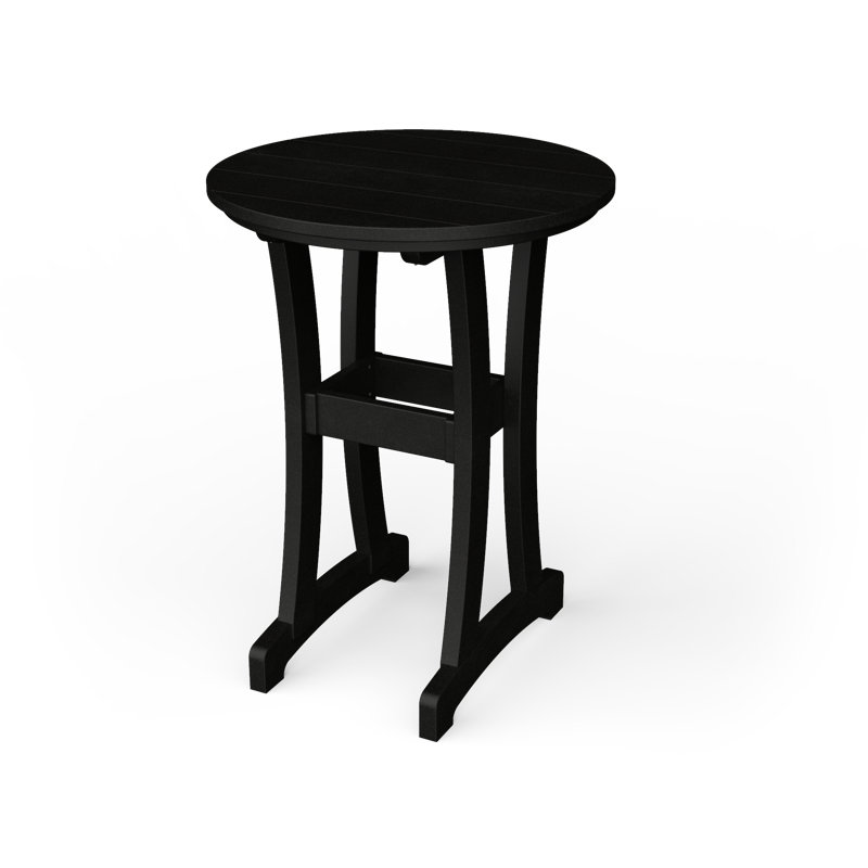 Table de bar Stella, H 30 po x l 30 po x P 30 po, Noir