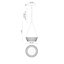 Luminaire suspendu simple à 1 lumière Keaz-203837369