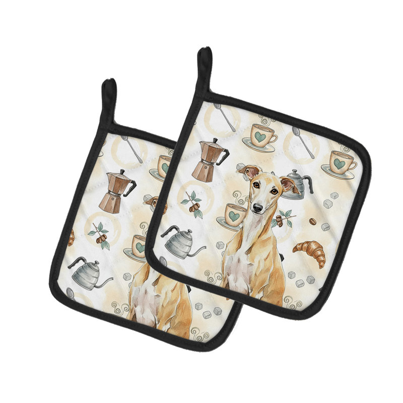 Paire de porte-casseroles Fawn Whippet