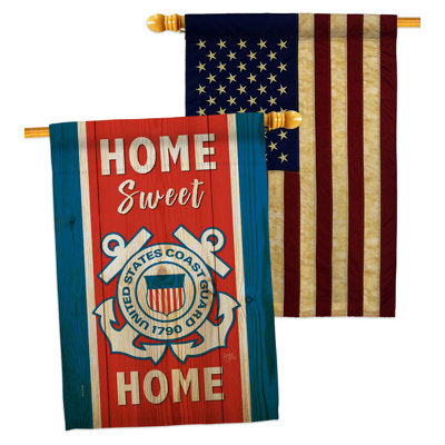 Double Sided 40'' H x 28'' W Polyester House Flag
