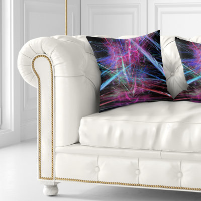 Motif fractal magique - coussin abstrait imprimé