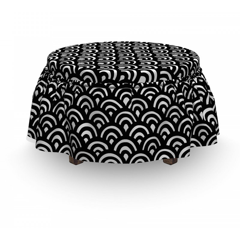 Box Cushion Ottoman Slipcover