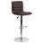 Clift Modern Upholstered Adjustable-Height Barstool with Footrest-1213697331