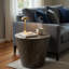 Table de bout cylindrique en bois massif