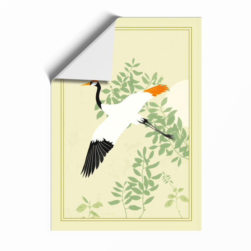 Birds Among Branches Japandi - Framed Print, A3 - 42.0 x 29.7 cm, Unframed