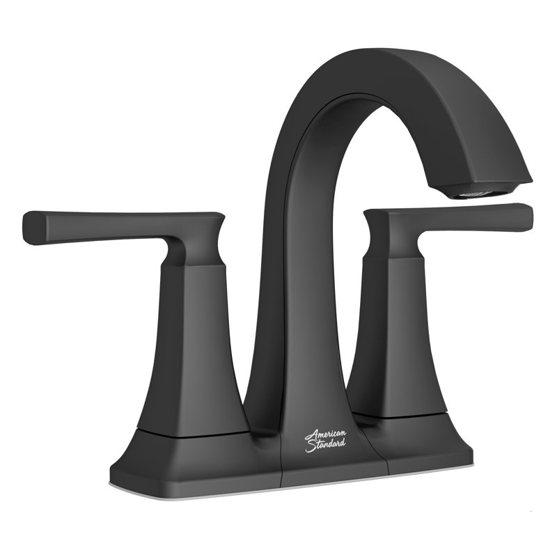 Belmeade Centerset 2-handle Bathroom Faucet with Drain Assembly, Matte Black