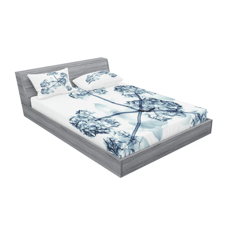 Microfiber Sheet Set, Queen Sheet Set with Fitted Sheet