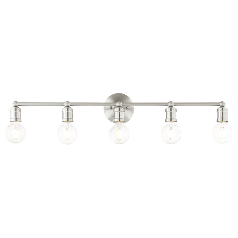 Dimonte 5 - Light Dimmable Vanity Light, Bushed Nickel