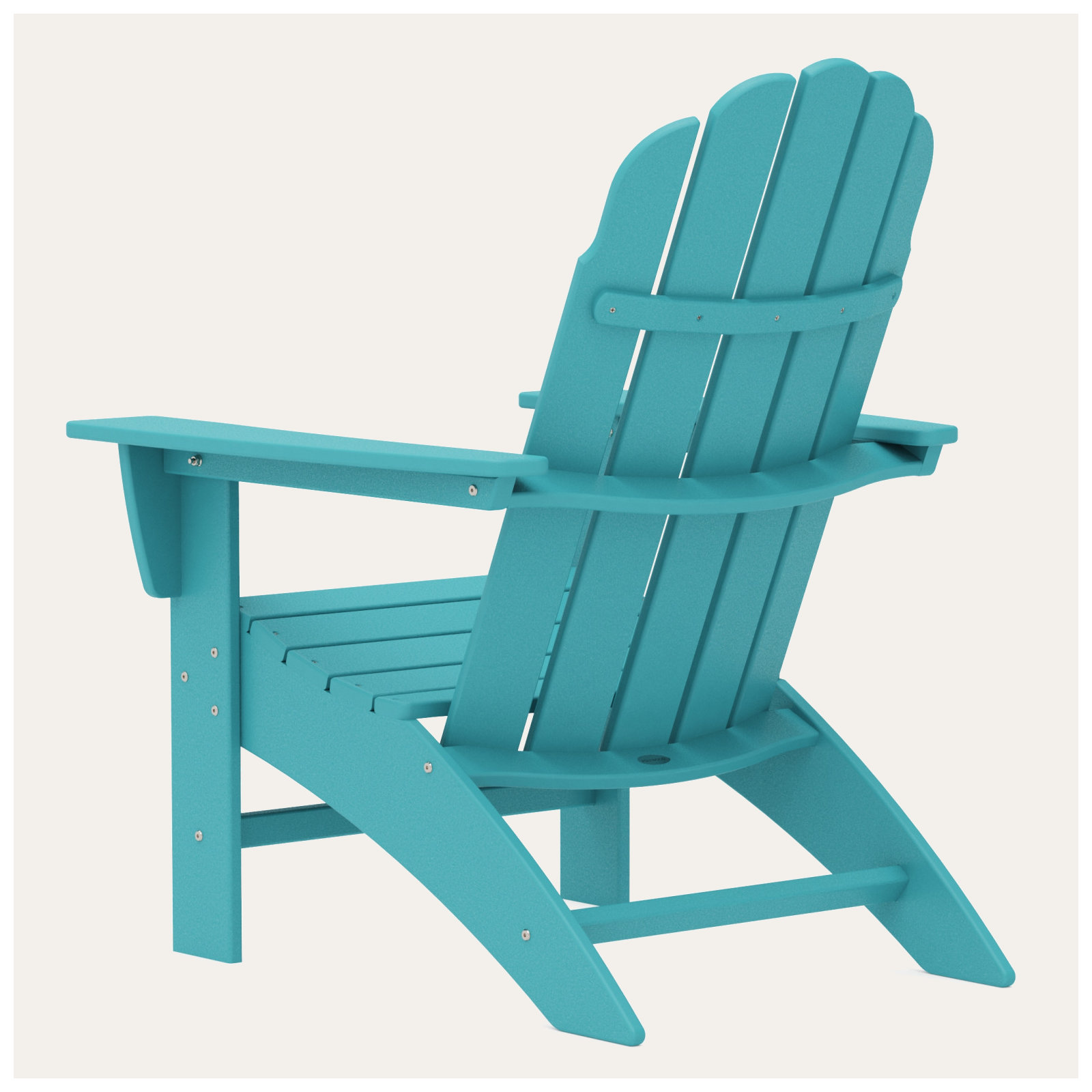 POLYWOOD Vineyard Curveback Resin Adirondack Chair, Aruba