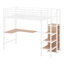  Lit mezzanine en métal avec bureau, grille en métal, échelle de rangement latérale et garde-robe-1939923936-1892084086