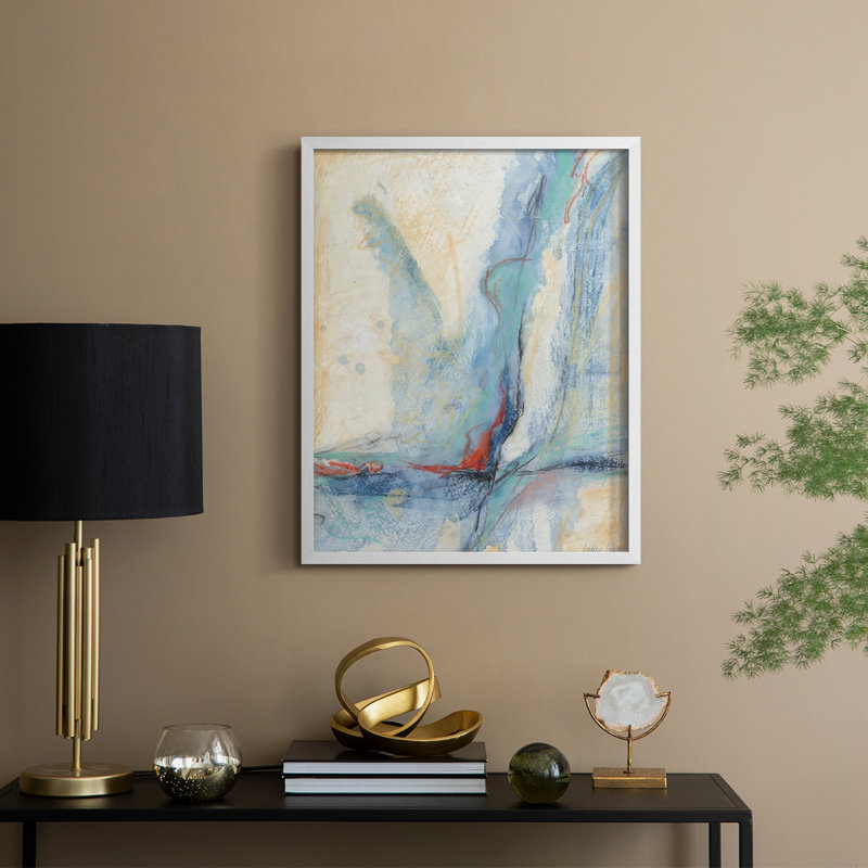 «Cracking Open II», reproduction encadrée - bois massif, H 15 po x l 12 po, Blanc