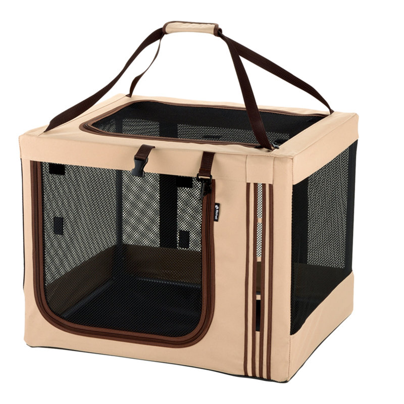 Foldable Travel 3-Way Pet Crate, 20" H x 20.5" W x 25.2" D