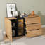 Smart Led Display Cabinet - 140cm Sideboard With App-controlled Lighting & Adjustable Shelves