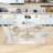 Daylyn Retro 5-Piece Dining Set, Wood Dining Table with Movable Leaf and Ladder Back Chairs-1753346363
