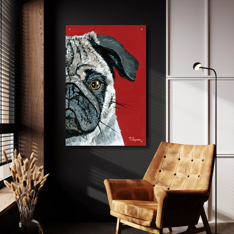 «Pug A Boo» par Melissa Symons, H 36 po x l 24 po