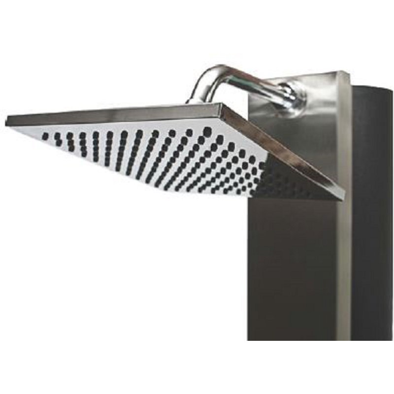 Stainless Steel Free Standing Outdoor Shower and Footwash Spout, Beige